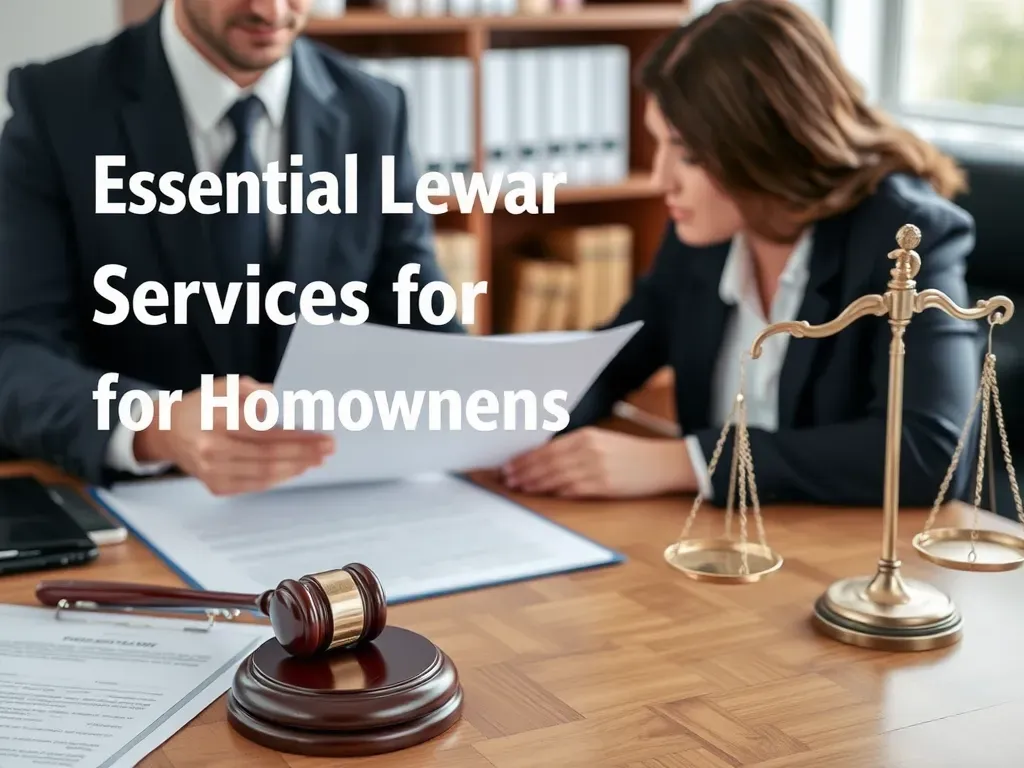 Essential Legal Services Every Homeowner Should Know About